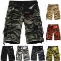 Summer Camo Cargo Shorts Cotton Military Camouflage Male Jogger  Camo Cargo Shorts Men  Casual Male Loose Work Shorts Men Camouf