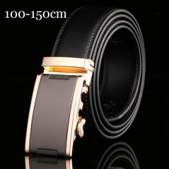 110 140 150cm Belts for Men Top Quality Automatic Buckle Men's Belt Genuine Leather Belts Men Business Trouser Belt for Jeans